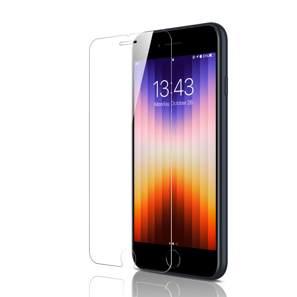 For iPhone SE 2nd,3rd Gen 2022/2020 Case Liquid Silicone Cover, Screen Protector