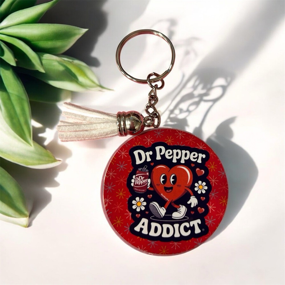 Dr Pepper Key Chain Handmade
