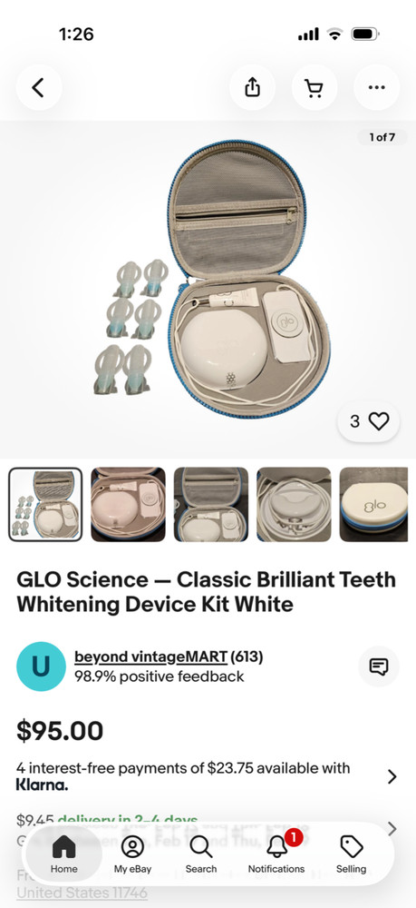 Glo Science Brilliant Whitening System Kit - White