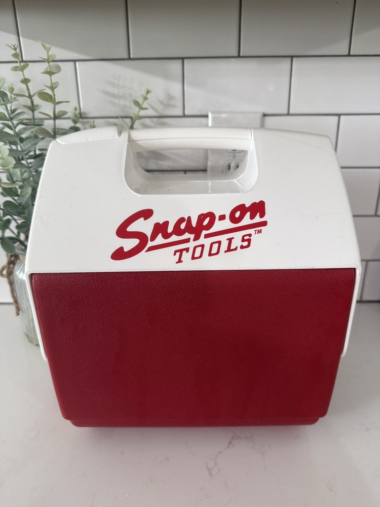 Igloo Playmate Snap-On Tools Cooler Red White Lunch Box NICE