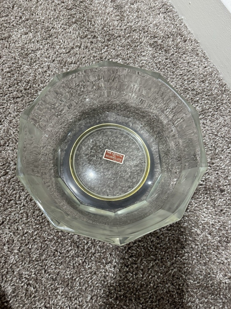 Italian Fine Crystal and Silver Plated