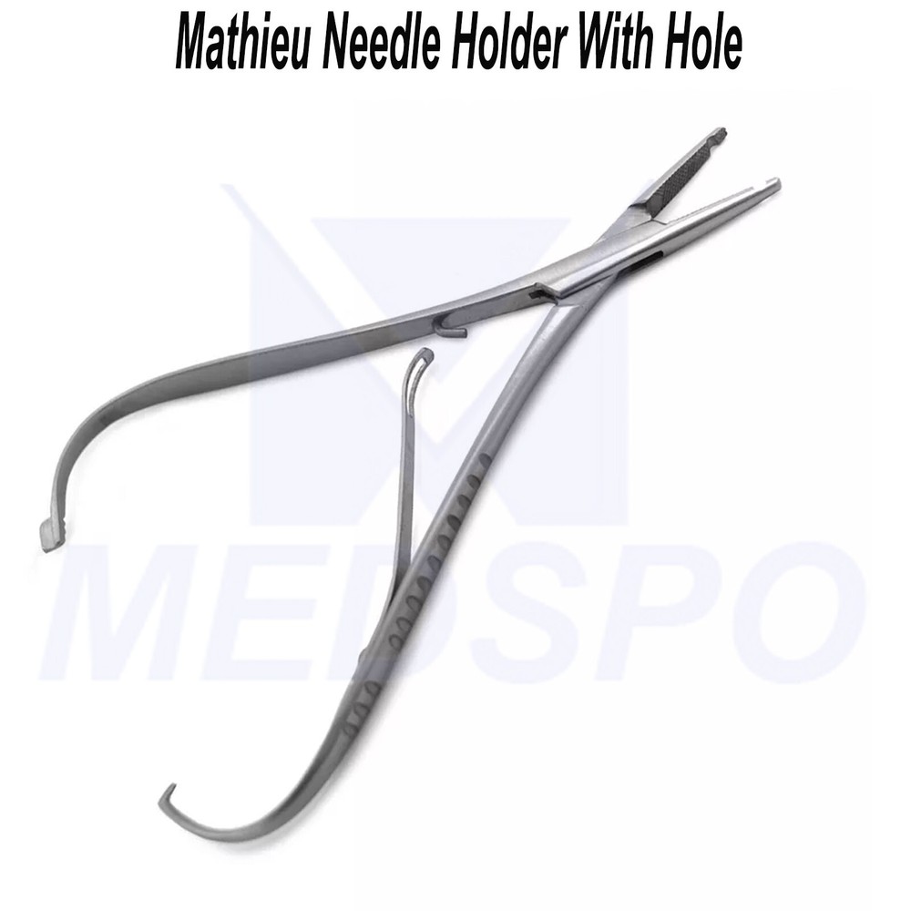 Dental Mathieu Needle Holder With Hole Elastic Placing Orthodontic Instruments