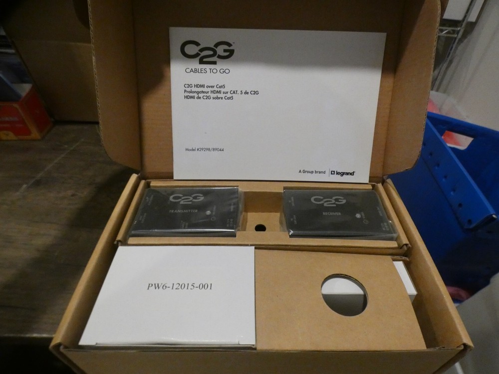 Open Box C2G 29298 Short Range HDMI over Dual Cat5 Extender Kit