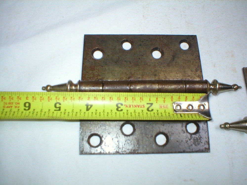 Antique Large Steeple Hinge Pair