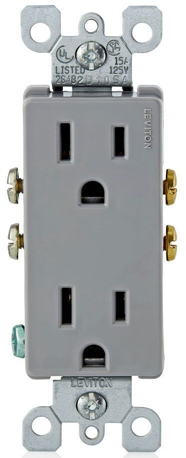 Leviton NSB 5325-GY Outlets EA