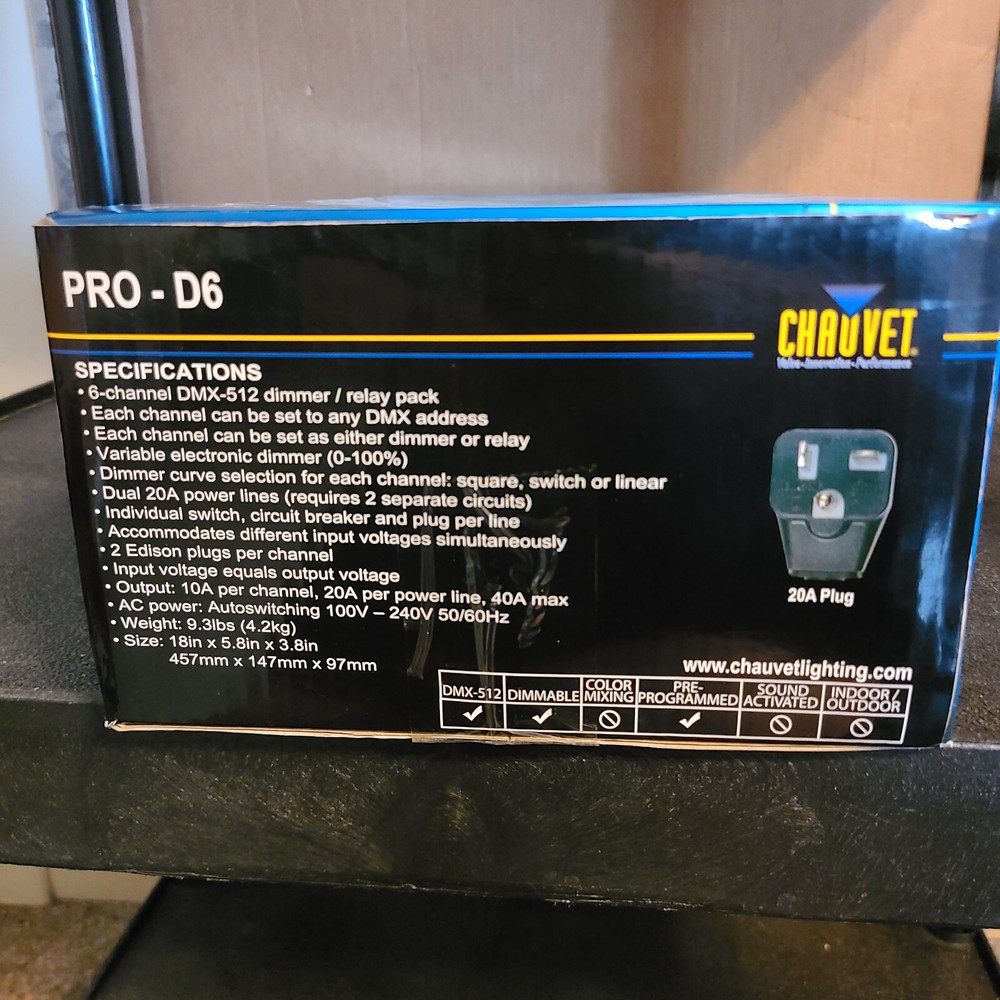 Chauvet DJ Pro-D6 DMX Dimmer Pack
