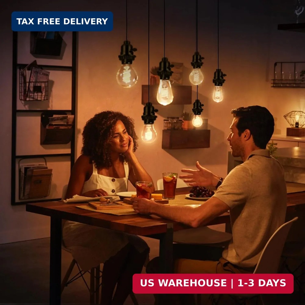 UL Listed E26 Light Socket, Threaded Lamp Socket Replacement with ON/Off Switch