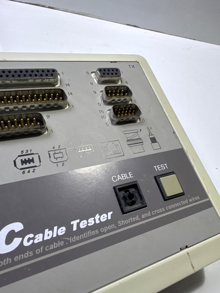 PC Cable Tester Maps both ends of cable Identifies open shorted