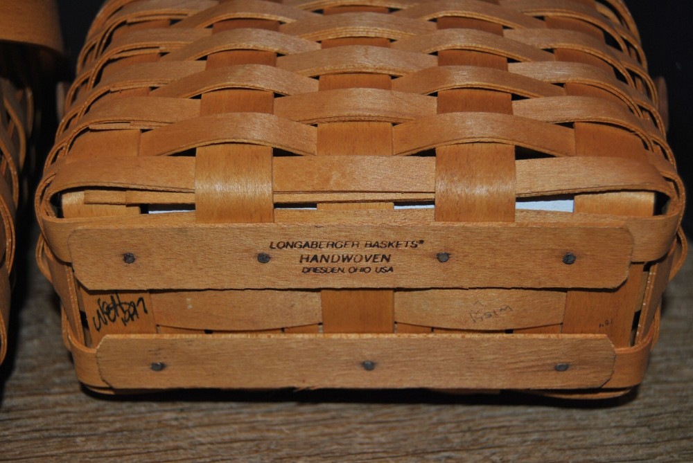 2 Longaberger Baskets 1997 Dresden Tour