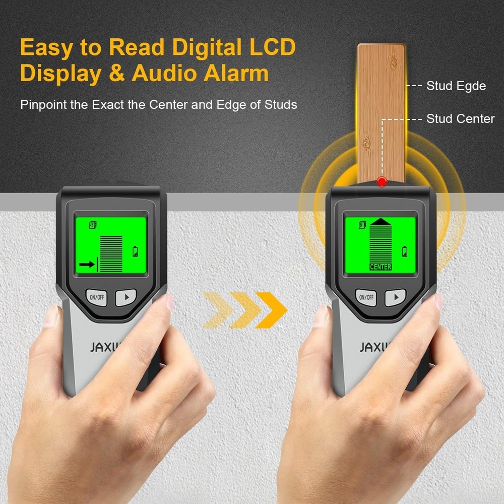 5-in-1 Stud Finder Wall Scanner with Smart Chip & HD Display - Safe DIY Tool