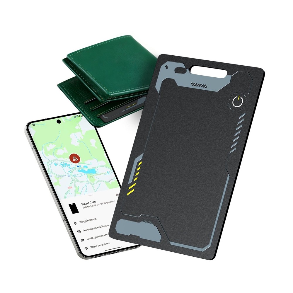 CooAoo Wallet Tracker Card Android, IP68 Waterproof Smart Card Lugg... Fast Ship