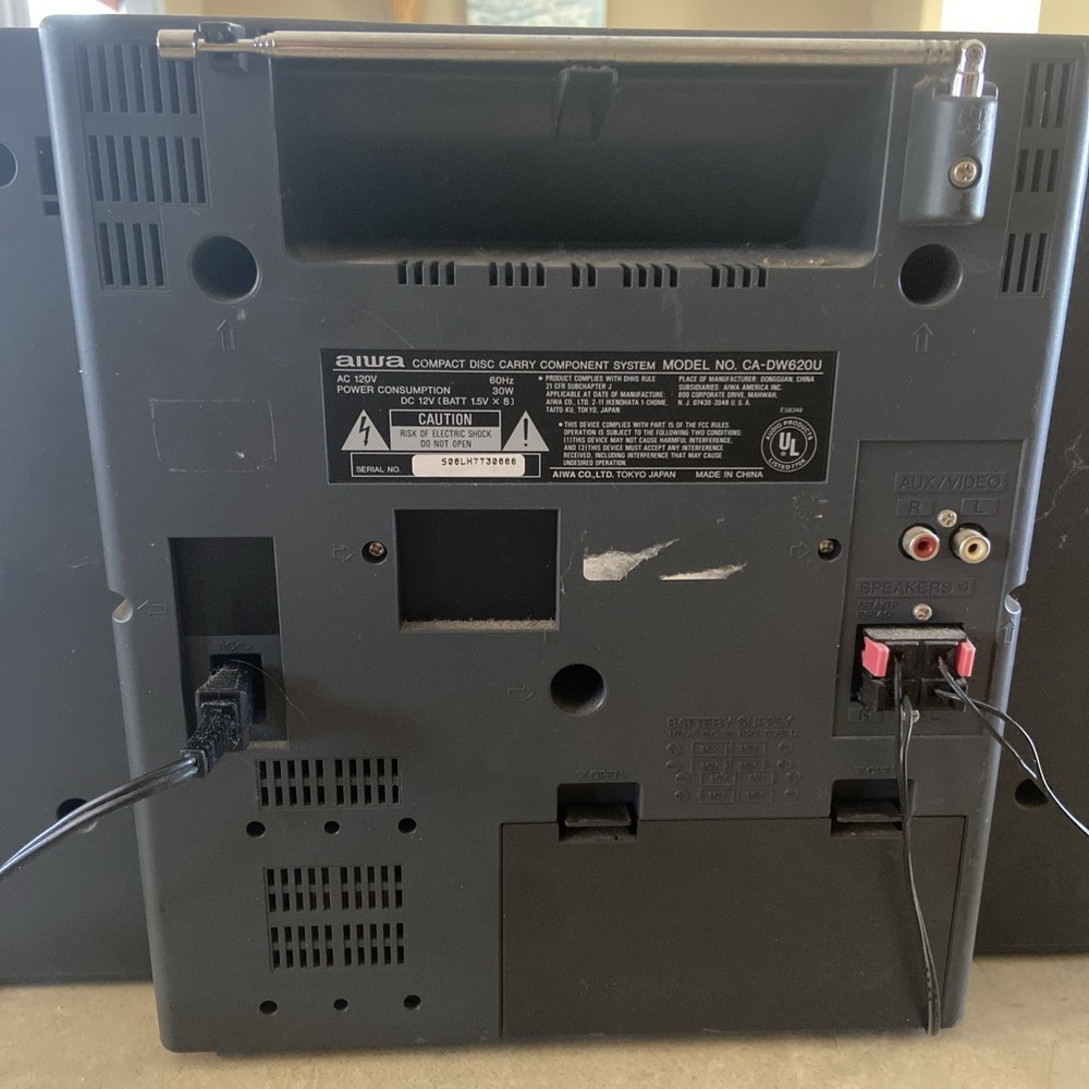 AIWA Compact Disc Stereo System CA-DW620 Tested. Working Great.