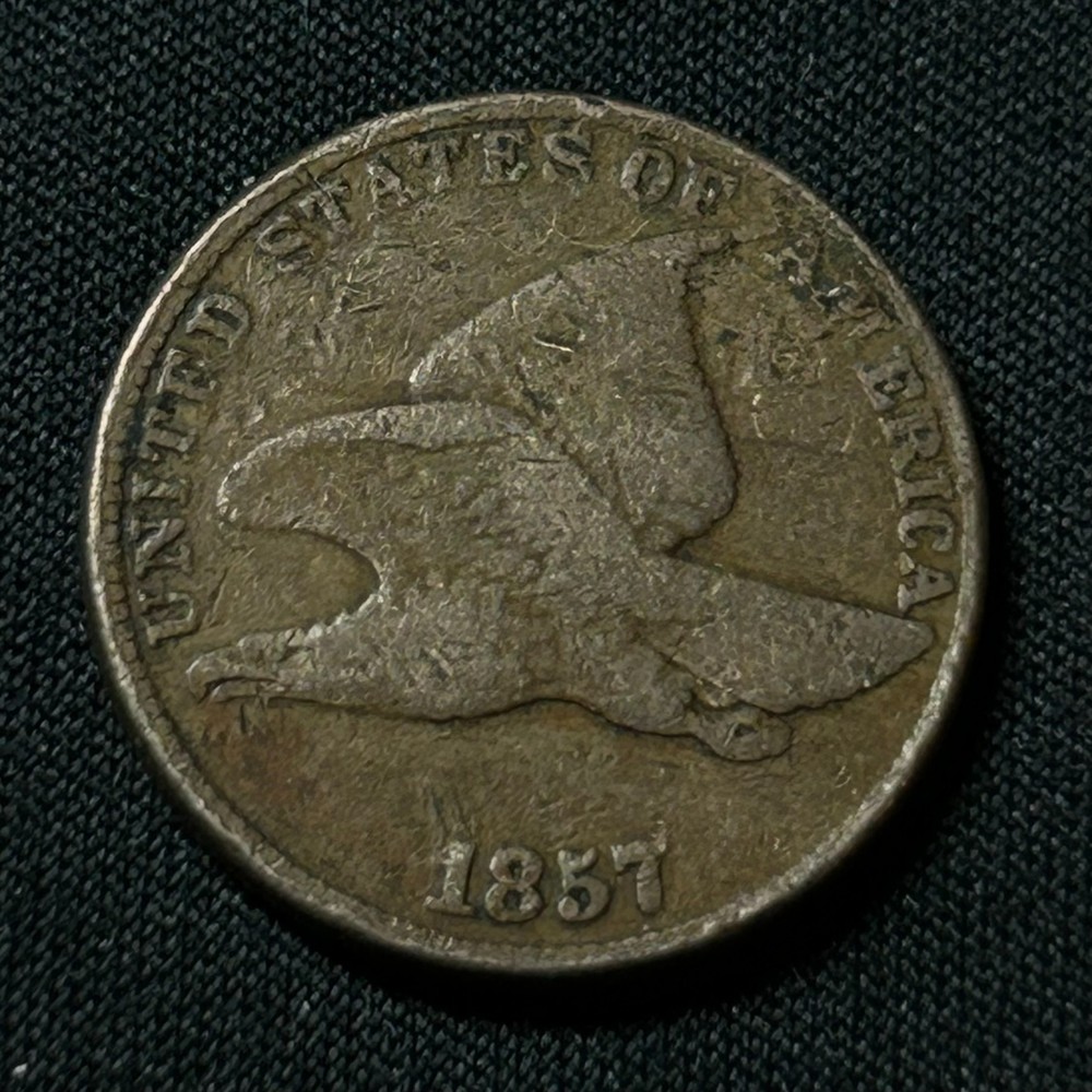 1857 Flying Eagle Cent Philadelphia Mint Very Good Condition