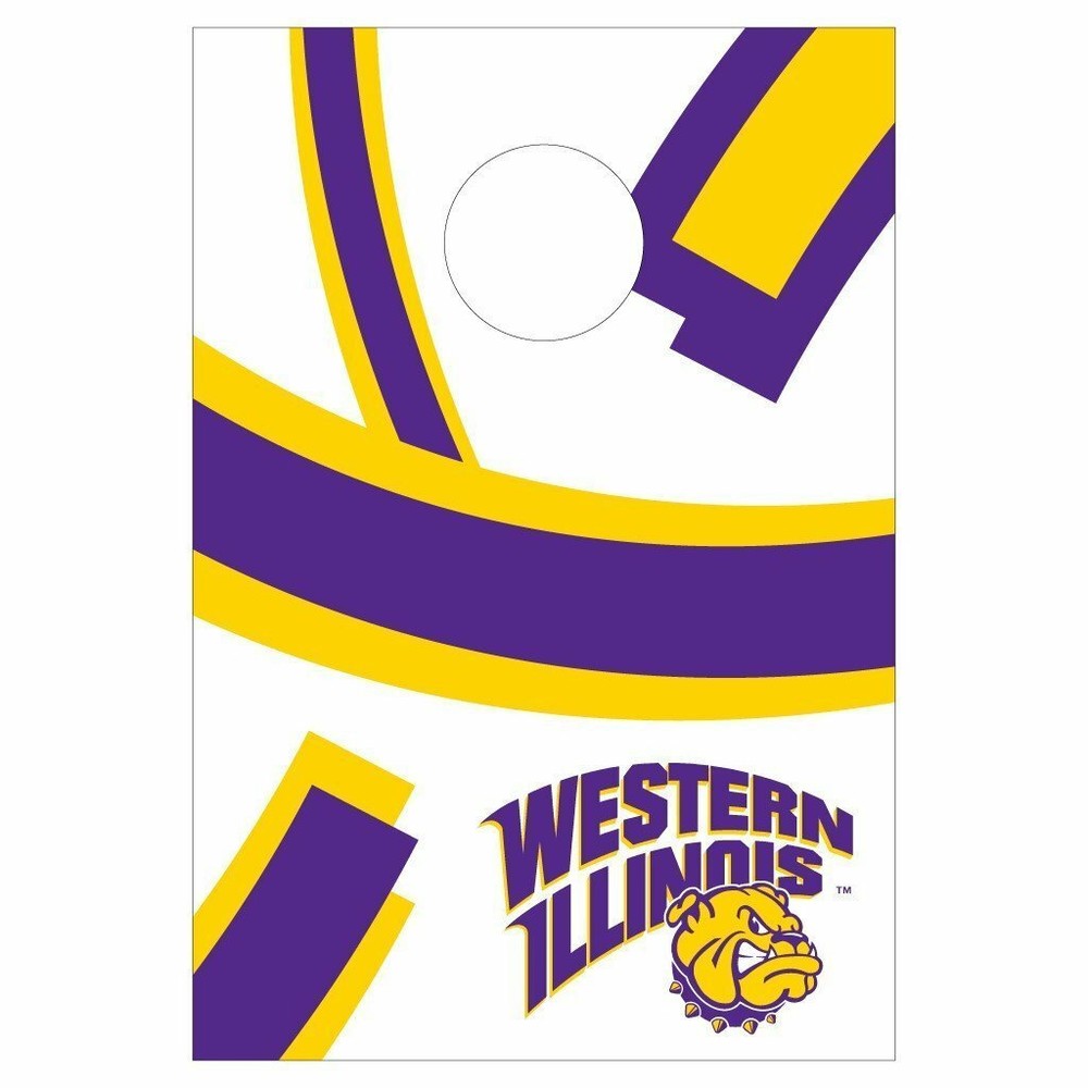 Western Illinois Cornhole Bag Toss Game (Design 2)