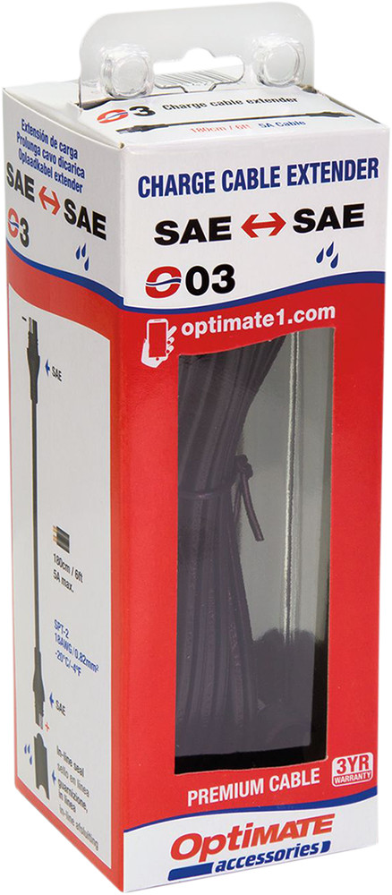 TECMATE For 6' Extender - Charger Cable O-03