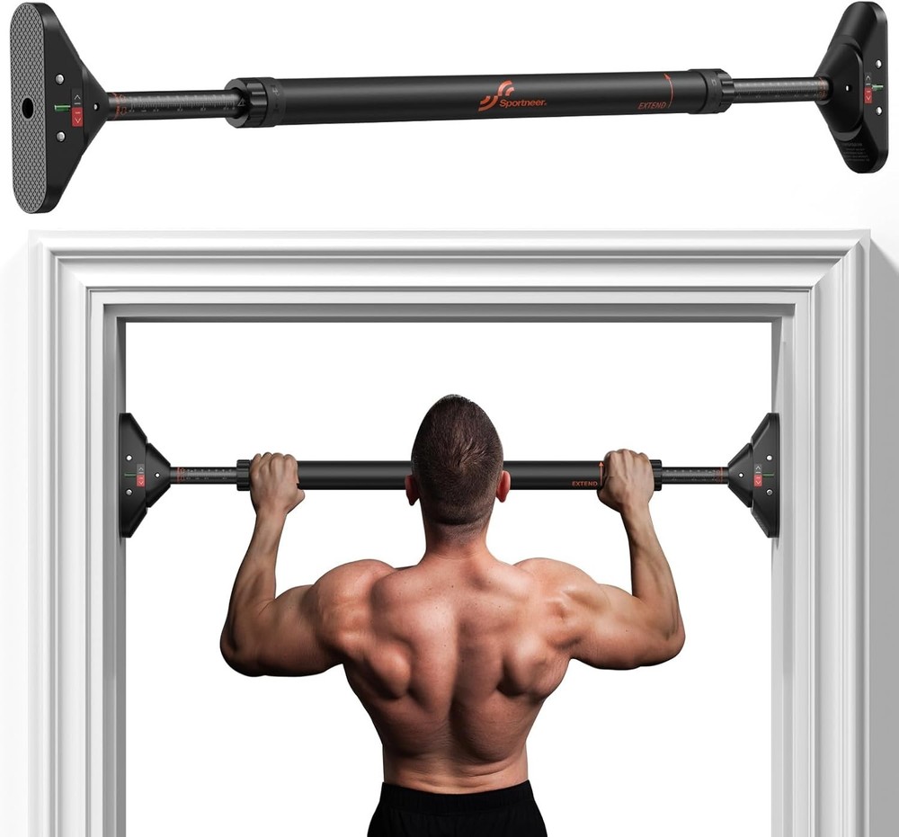 Pull Up Bar: Doorway Pull Up Bar No Drilling, Pull Up Bar for Doorway Adjusta...