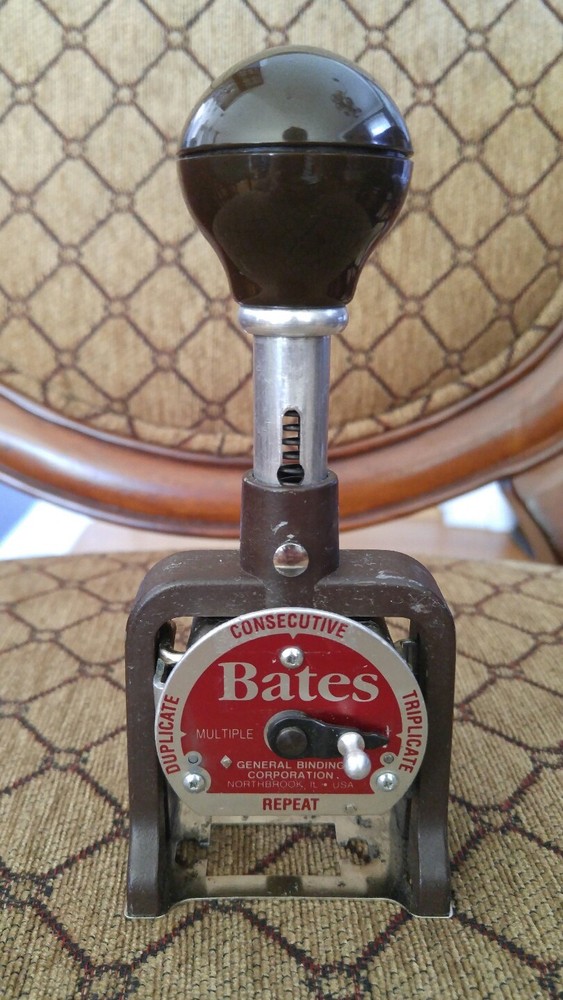 GBC Bates Numbering Machine 7AMULT 6 Wheels Style E