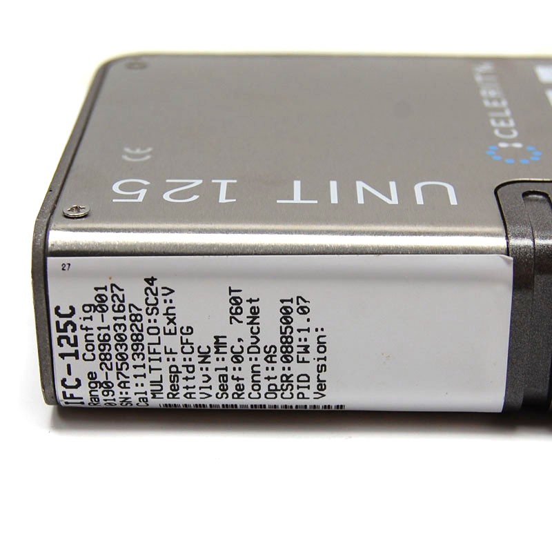 Celerity Unit IFC-125C Mass Flow Controller MFC (Cl2/500cc) D-Net Digital C-Seal