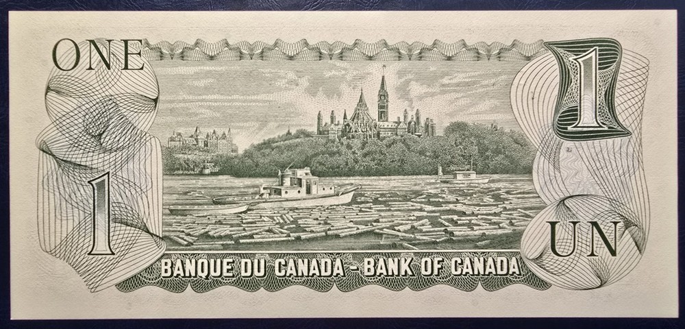 1973 Canada $1 Dollar - Crow Bouey - Short Run EAX Prefix - GEM Uncirculated