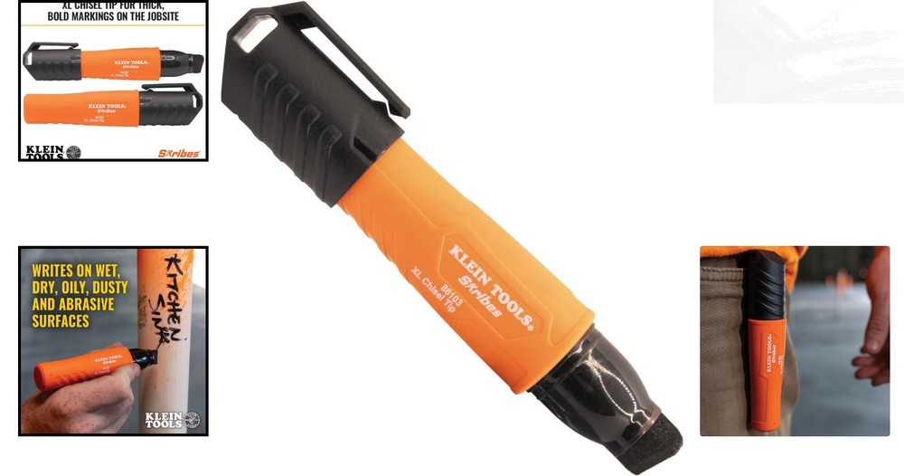 Skribes XL Permanent Marker - Chisel Tip, Eco-Friendly, Multi-Surface Black Ink