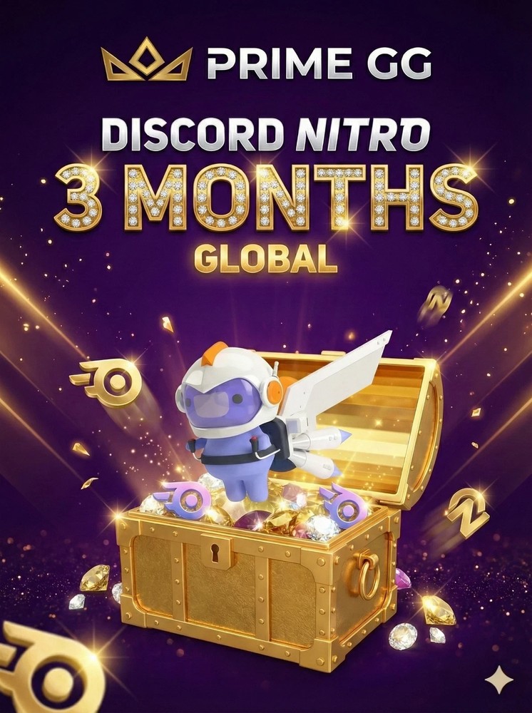Discord Nitro 3 Months + 2 Server Boosts | Global Region | Fast Service ✅