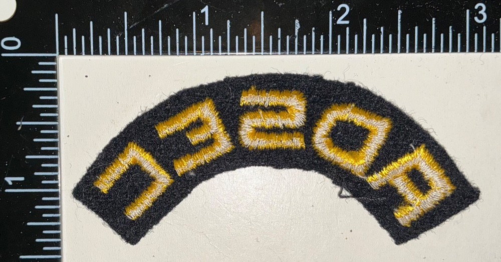 WWII US Army ADSEC Advanced Sector Communications Zone Arc Tab FELT Arc Patch