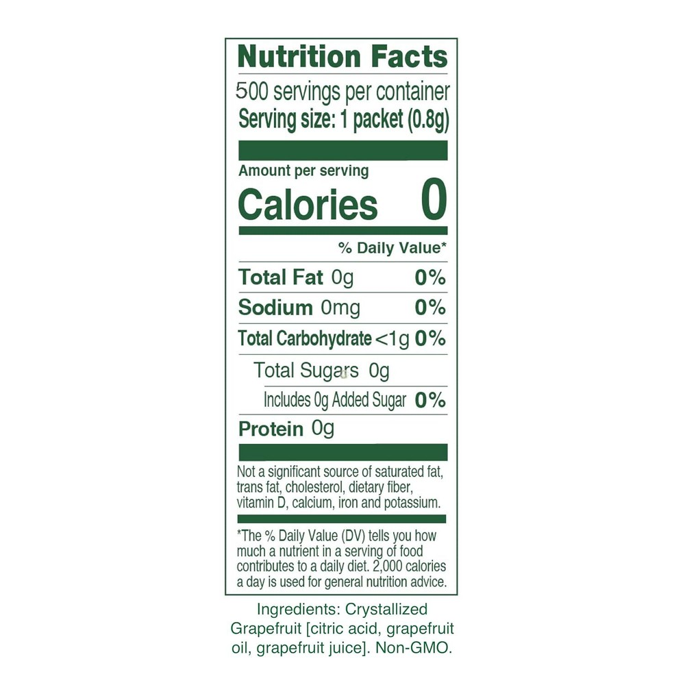 TRUE GRAPEFRUIT Water Enhancer/ Flavor Packets Made Real Grapefruit Bulk Pack 1