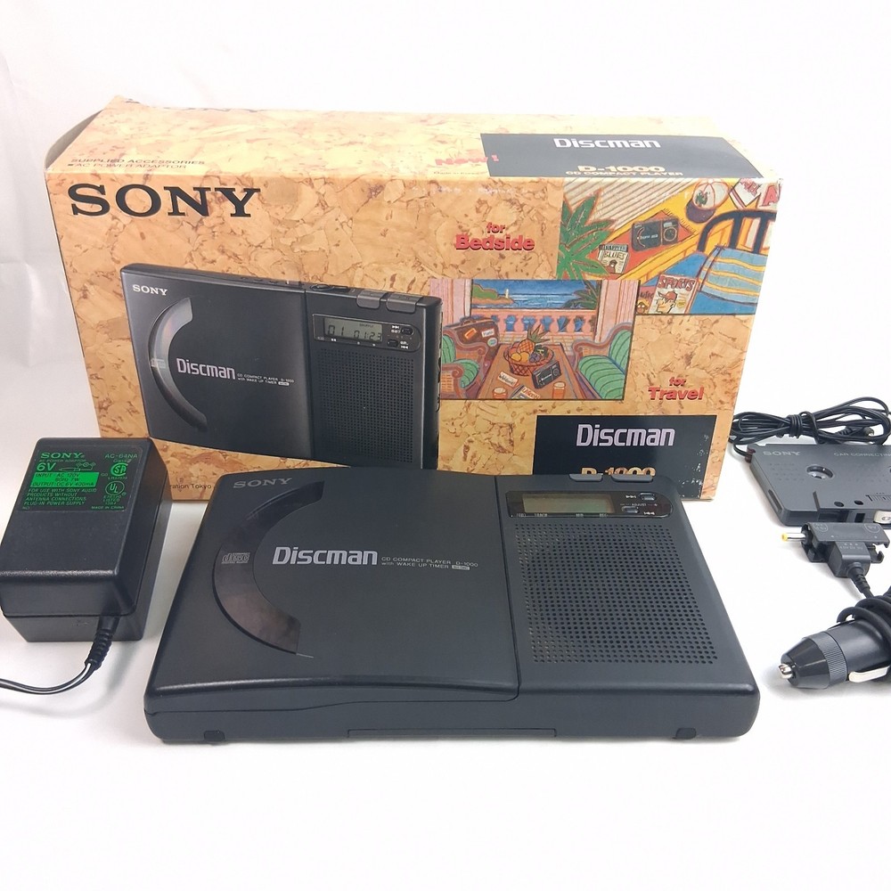 Sony Discman D-1000 CD Compact Player Tested Works