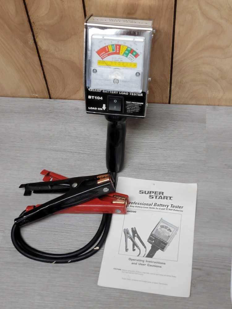 BT104 135Amp Hand Held Battery Load Tester Excellent