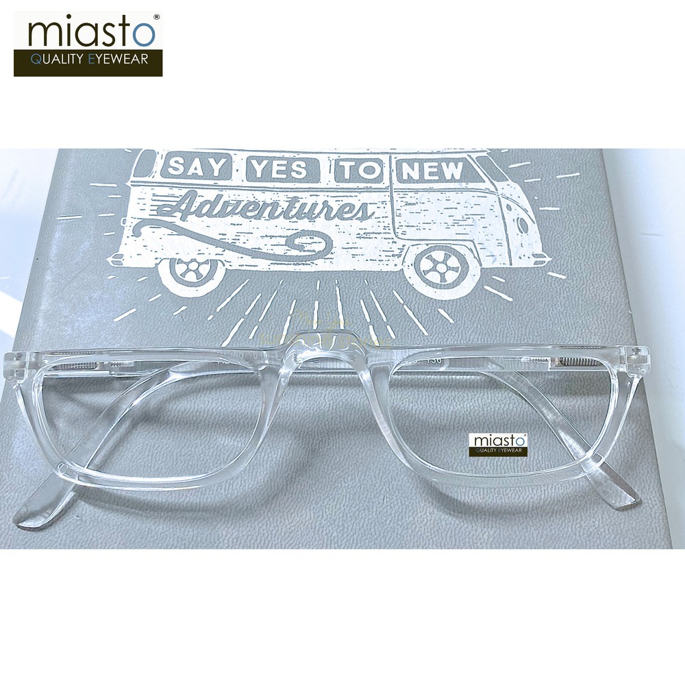 NWT$39.99 MIASTO HALF FRAME 1/2 READING GLASSES~CRYSTAL CLEAR+1.50~SPRING HINGE