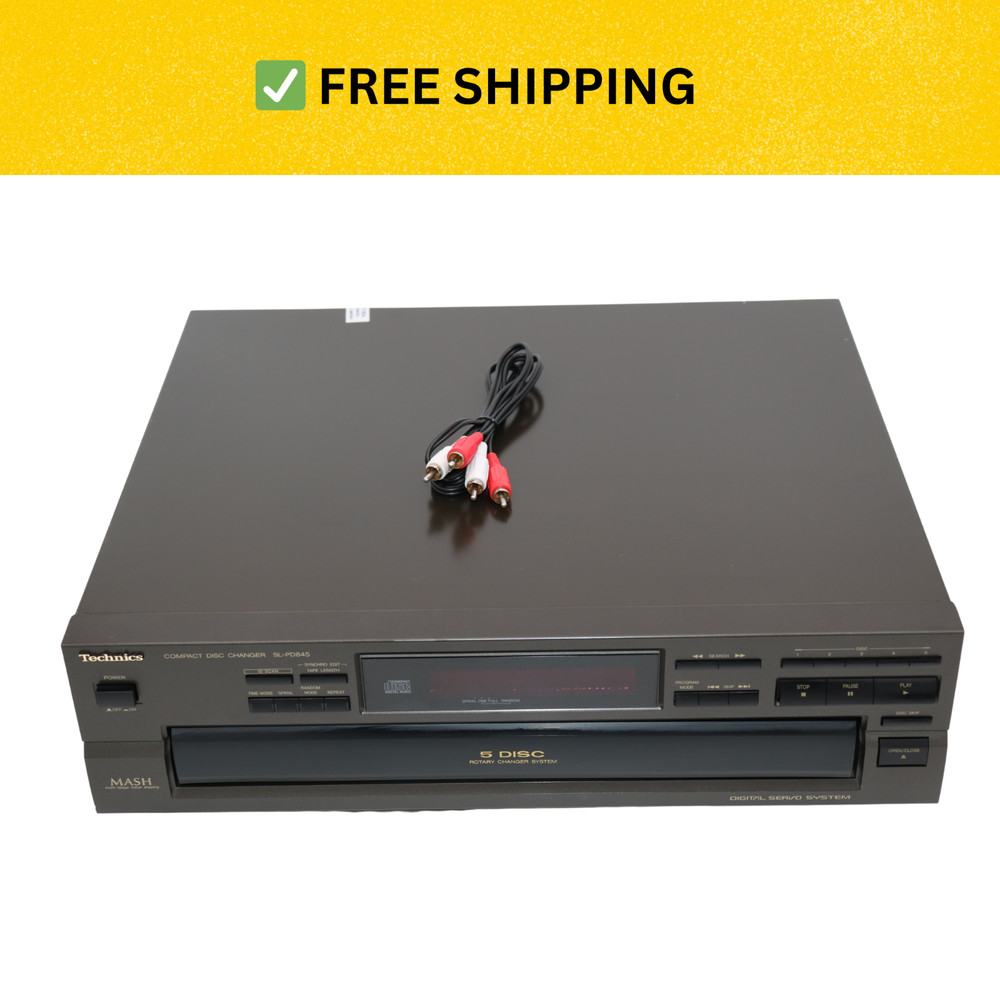 Technics SL-PD845 5 Disc CD Changer Carousel Player Made in Japan Tested