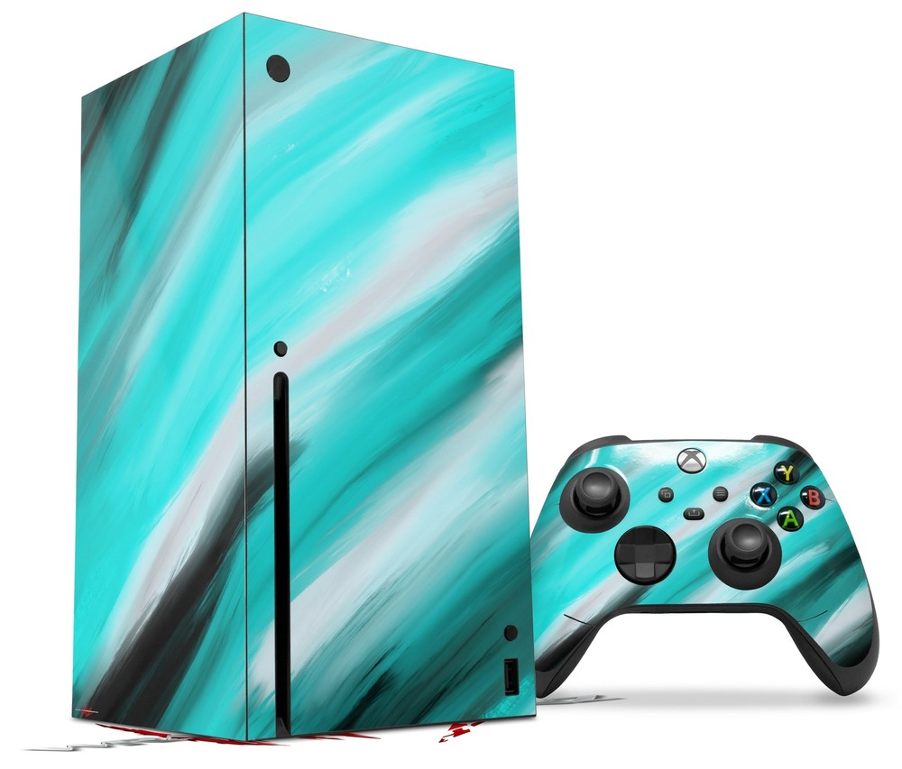 Skins XBOX Series X Console Controller Paint Blend Teal