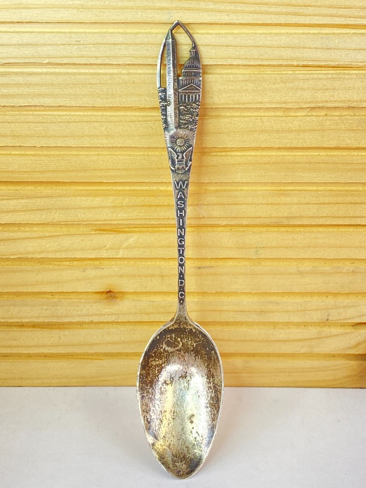 Antique State Collectible Sterling Silverware Washington D.C. By Robbins