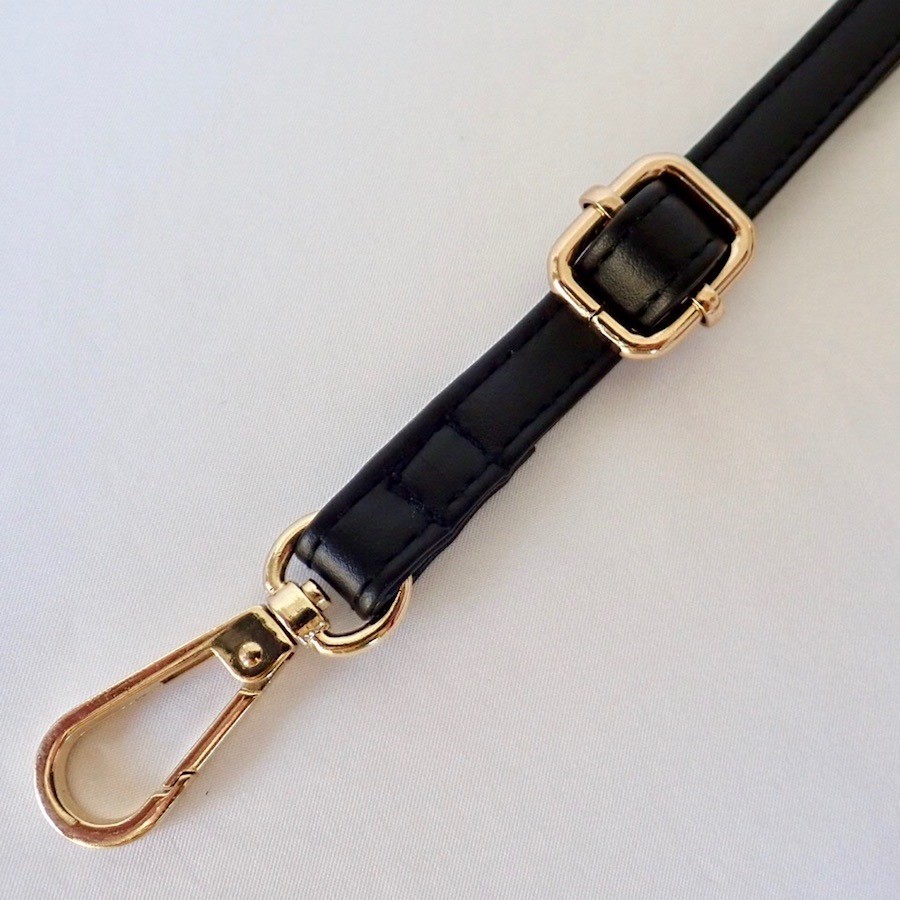 Free Shipping Shoulder Strap (Black) Cotton Raffia