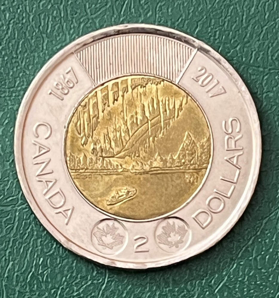 CANADA 2017 - $2 , Canada 150, Circulation: 10,000,000