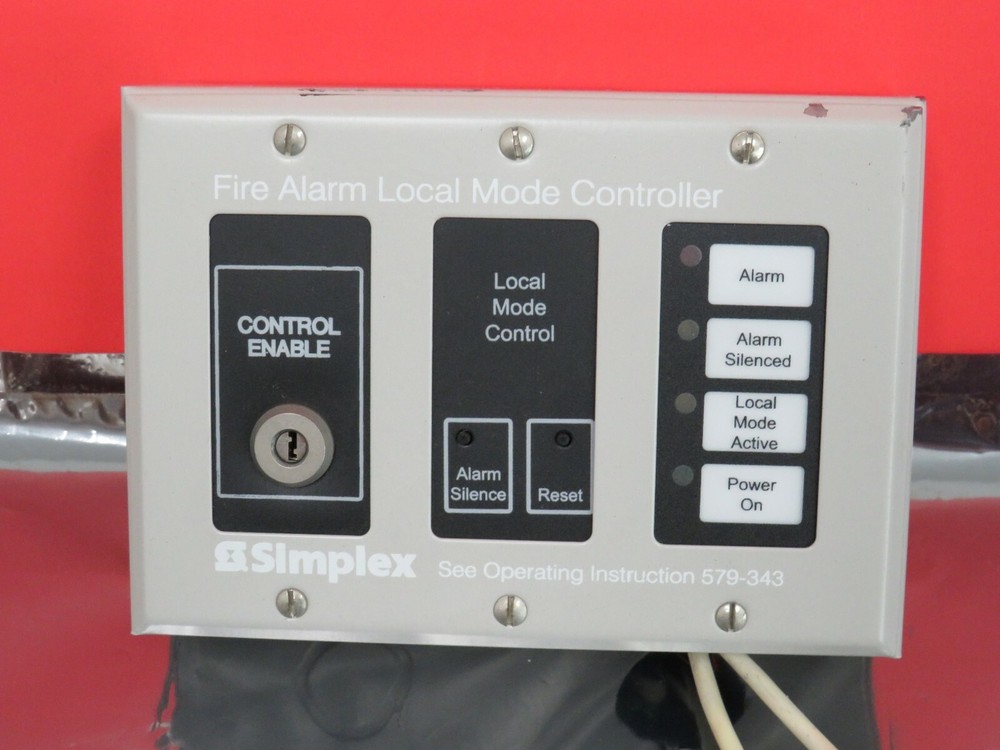 SIMPLEX 4601-9108 LOCAL MODE CONTROLLER ANNUNCIATOR 579-343