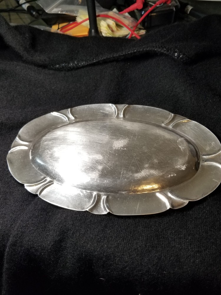 Maciel Mexico Oval Solid Sterling Silver 925 Tray 8.5" x 6.5" 211.8g