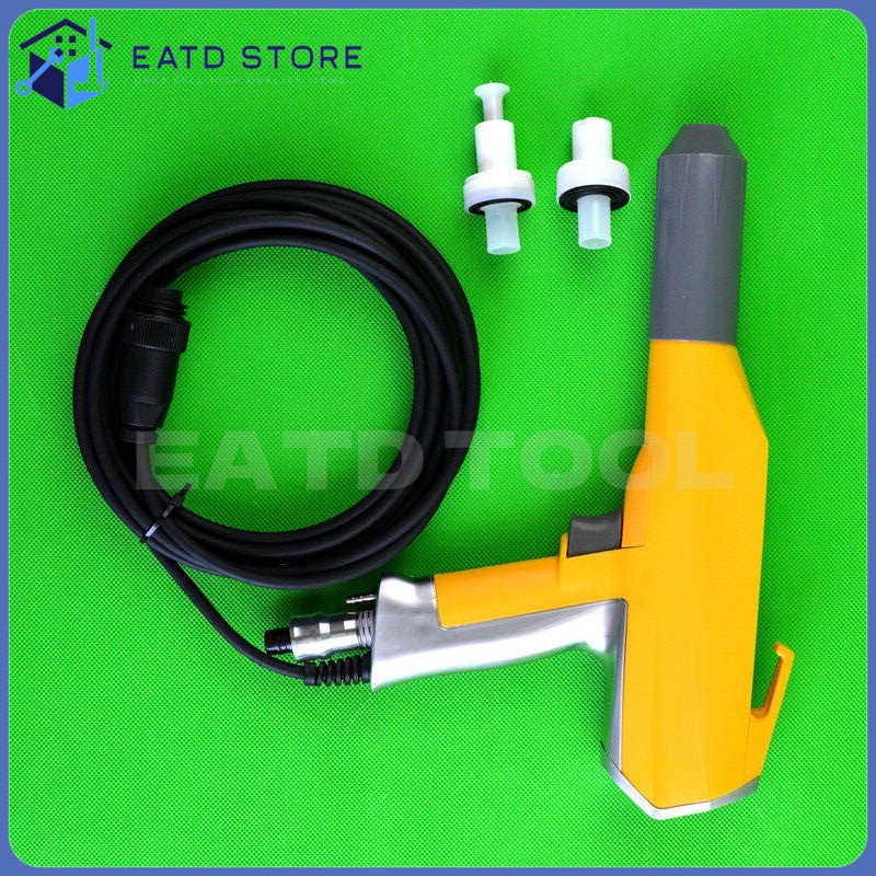 Electrostatic Powder Coating Spray Gun W/ 2 pcs Nozzle for Ge 02 Opti