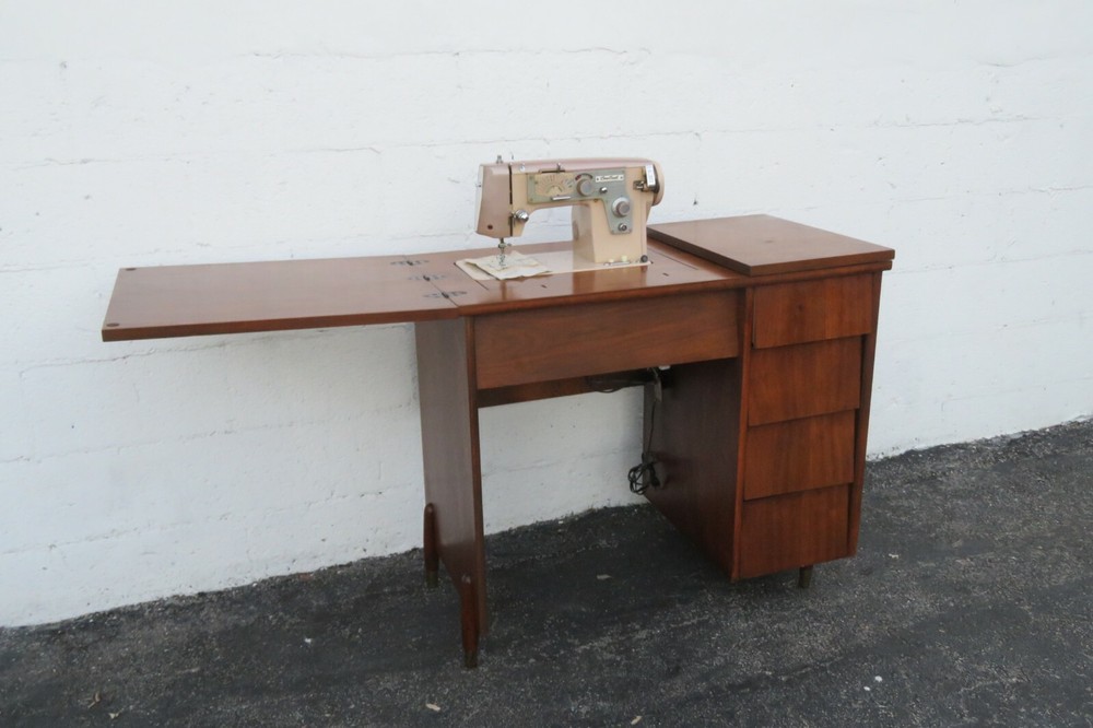 Mid Century Modern Writing Office Desk Sewing Machine by Centennial 2600