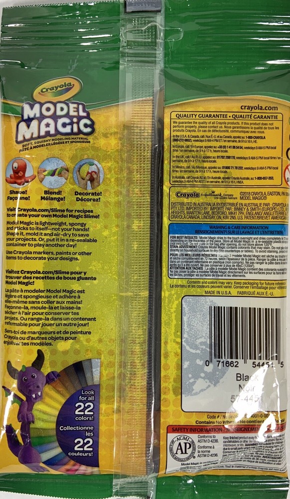 Crayola Model Magic-Black 4 oz. Perfect For Slime.