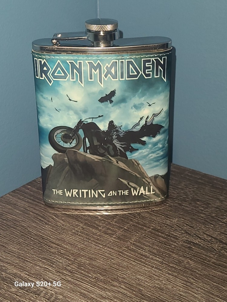 Iron Maiden: Powerslave Mummy 8 oz flask custom made NEW