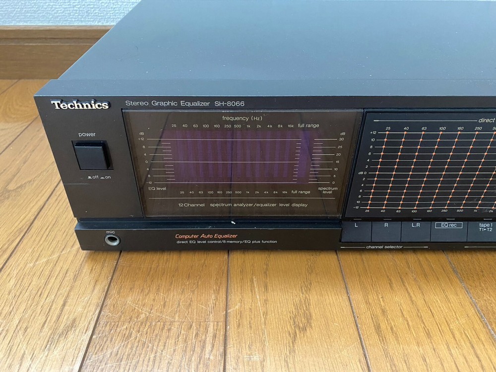 Technics SH-8066 Stereo 12 band Graphic Equalizer / spectrum analyzer Free Ship