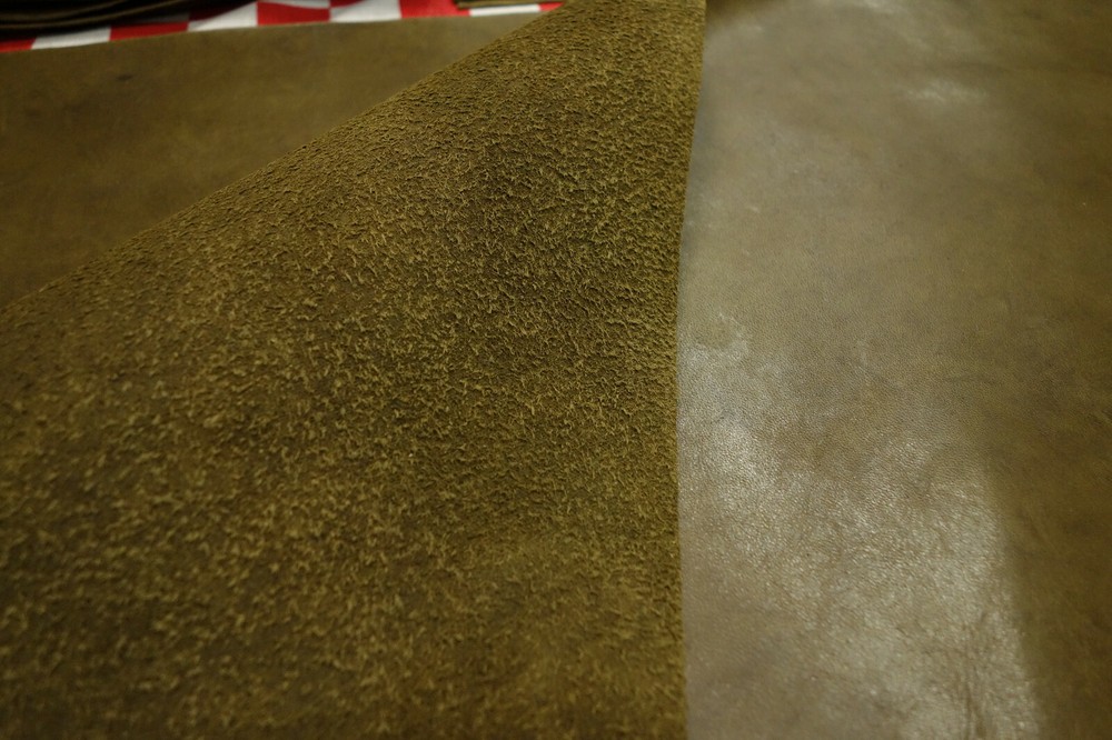 THIN HORWEEN FROG GREEN 2 oz. HORSE LEATHER CUTS. SELECT YOUR SIZE.