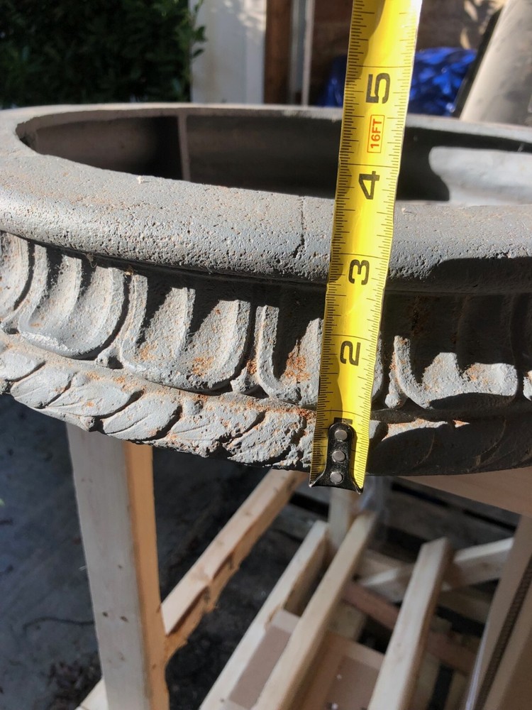 Antique Cast Iron Column Capital Ring -  Astragal or Torus
