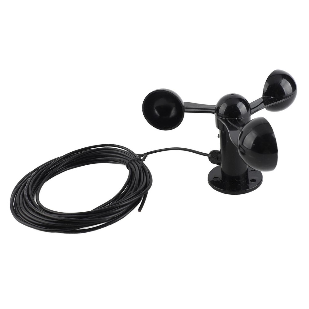 Anemometer Sensor Wind Speeds Cup With 8M Water Resistant Cable 4cm Mount