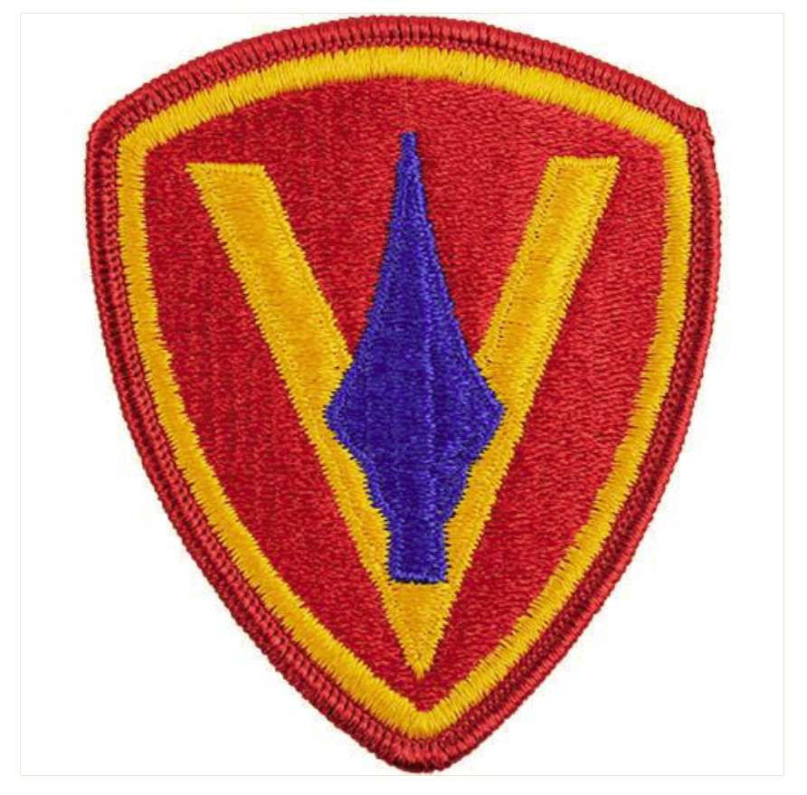 Vanguard MARINE CORPS SHOULDER PATCH: FIFTH DIVISION - COLOR