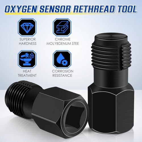 2 Pcs Oxygen Sensor Thread Chaser M18 x 1.5mm, Automotive Replacement Parts,