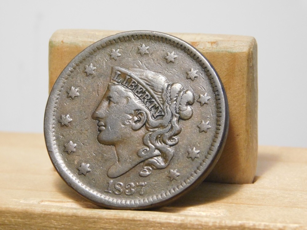 1837 Large cent, head of 1838