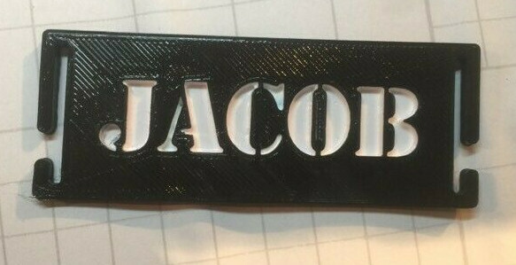 CUSTOM TEXT MOLLE TAGS 3d printed Airsoft