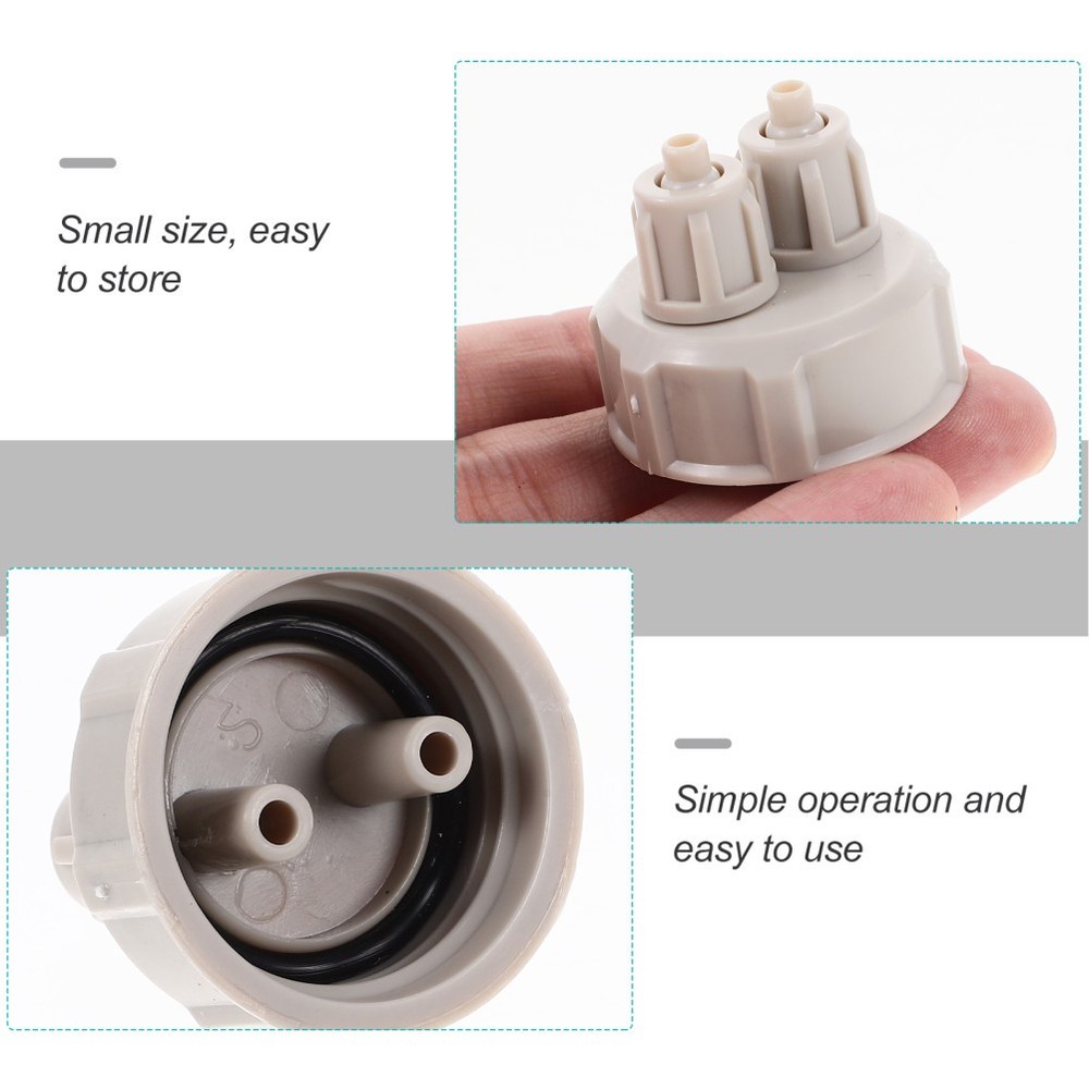 2 Pcs Bottle Cap Aquarium Generator Diffuser Pump Fish Tank Accessories